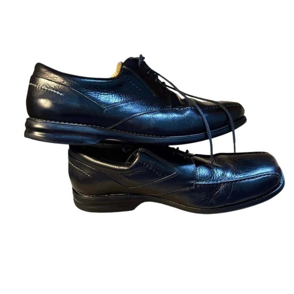 Florsheim Mens Black soft leather comfort dress shoes sz 13W